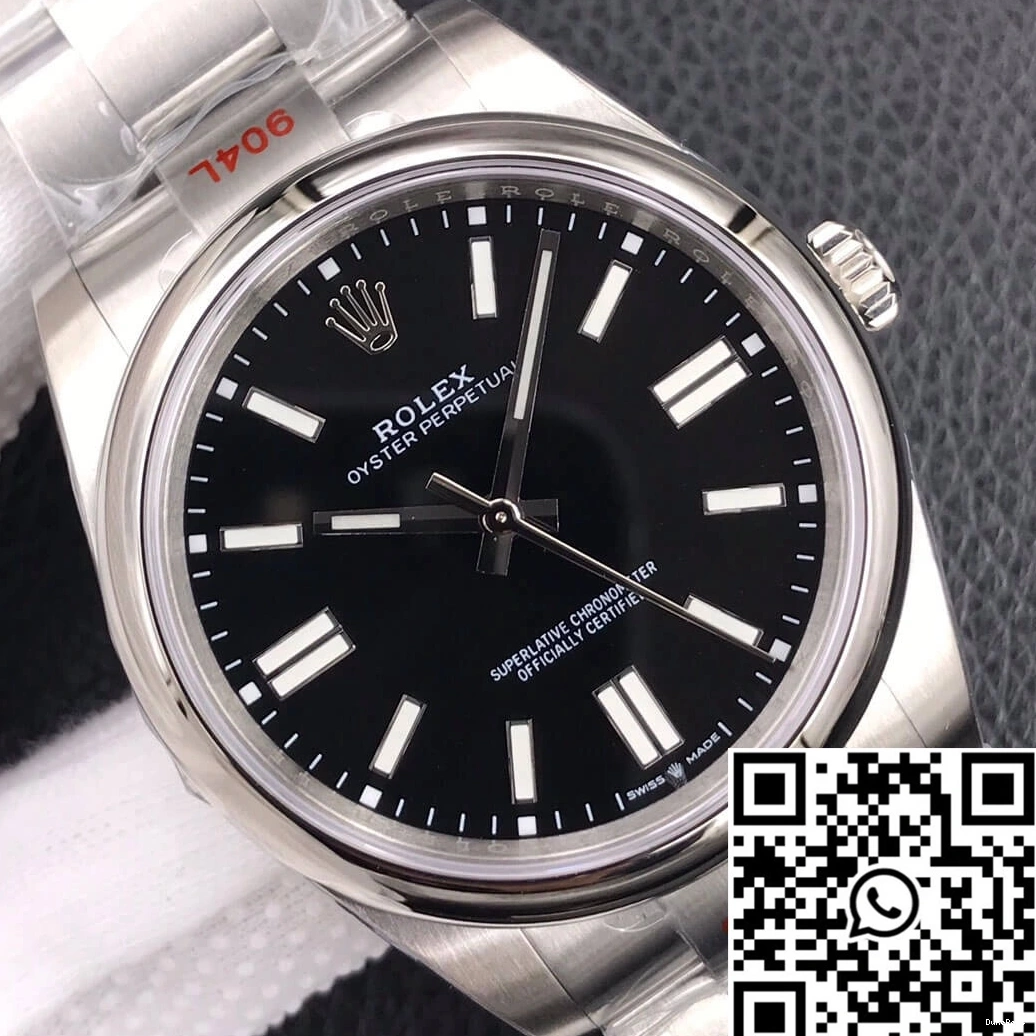 M124300-0002 Oyster EW 41MM Perpetual Factory Rolex Dial Black 0223